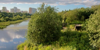 Охта, старый Челябинский мост Охта, старый Челябинский мост