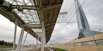 Железнодорожная станция Новая Лахта, Лахта-центр Железнодорожная станция Новая Лахта, Лахта-центр