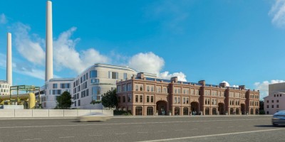 Новгородская улица, 11, проект реконструкции электростанции ТЭЦ, вид с Синопской набережной