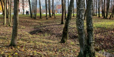 Парк Есенина, ручей и овраг
