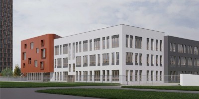 Русановская улица, проект школы, фасад