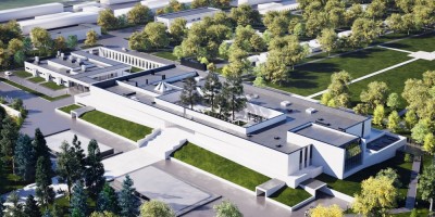 Шафировский проспект, 12, крематорий, проект реконструкции, вариант 2, вид сверху Шафировский проспект, 12, крематорий, проект реконструкции, вариант 2, вид сверху