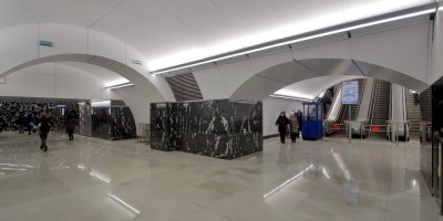 Станция метро Путиловская, переход на Кировский завод Станция метро Путиловская, переход на Кировский завод