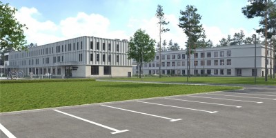 Молодежное, Средневыборгское шоссе, дом 14, новый корпус, вид с парковки