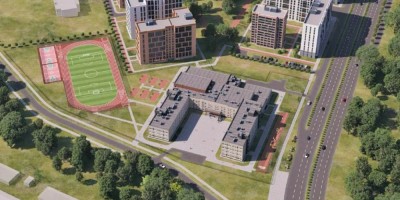 Орлово-Денисовский проспект, проект школы, вид сверху Орлово-Денисовский проспект, проект школы, вид сверху