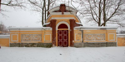 Пушкин, Садовая улица, фасад Пальмовой оранжереи