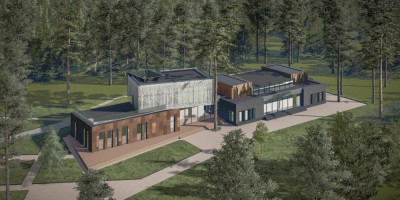 Молодежное, Приморское шоссе, дом 650, литера С, клуб, проект реконструкции, вид сверху