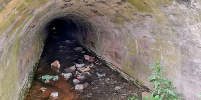 Балтийская железная дорога, водопропускная труба над рекой Ольховкой, ручей