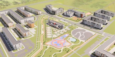 Пулковское шоссе, проект детского сада, вид сверху Пулковское шоссе, проект детского сада, вид сверху