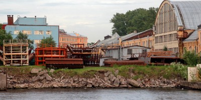 Старое русло реки Пряжки, засыпанное