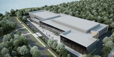 Кронштадт, Цитадельское шоссе, проект спортивного комплекса, вид сверху