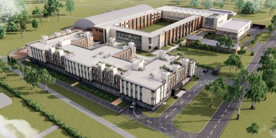 Лахта, Петровская аллея, проект конно-спортивного оздоровительного комплекса, вид сверху
