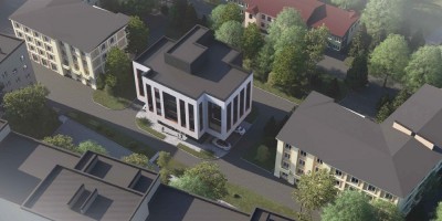 Проспект КИМа, дом 26, литера Д, проект поликлиники, вид сверху