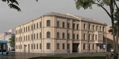 Угол Молодежного переулка и улицы Ивана Черных, проект бизнес-центра