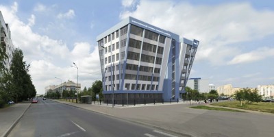 Угол улицы Шаврова и проспекта Авиаконструкторов, проект корпуса Политехнического колледжа городского хозяйства