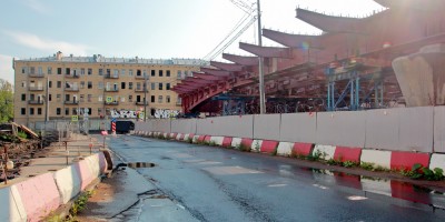 Строительство моста на Большом Смоленском проспекте